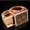 Accessories Gold Retro Pattern Hollow Ring Copper Popular Ring