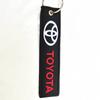 Motorcycle Key Pendant Embroidered Keychain Short Cloth Keychain