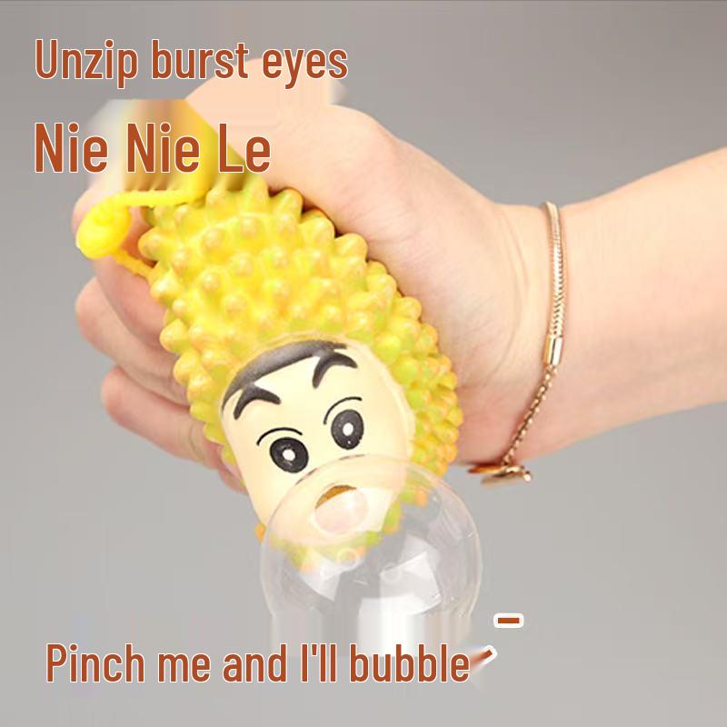 Pop-Eye Vegetable Worm Stress Relief Squeeze Toy