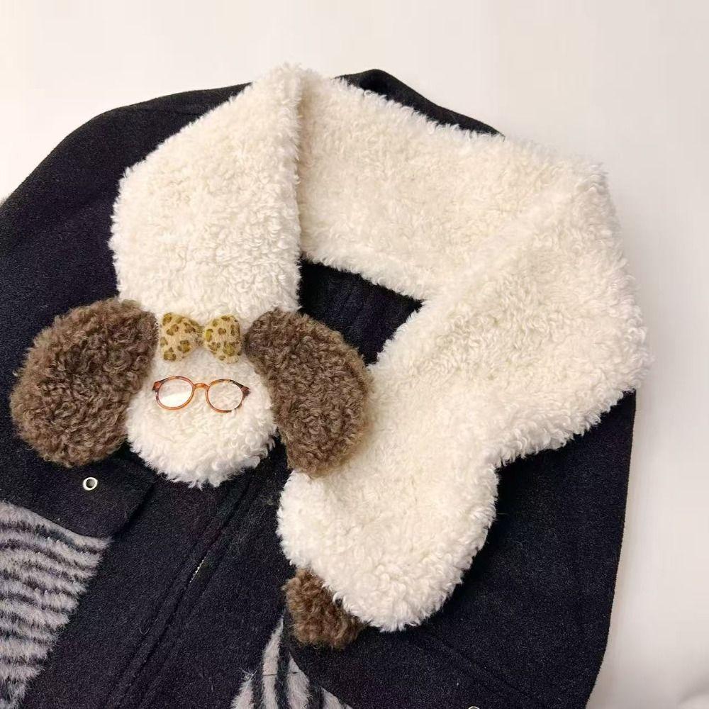 Hundebrille Welpenschal Lamm Winter Kaschmirschals Klassischer Wollschal Mädchen