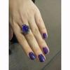 Kreativer magischer Ring Edelstein Farbwechselring Herzförmig Verstellbar Temperatur Schmuck-Accessoire Geschenk Beliebtes Accessoire