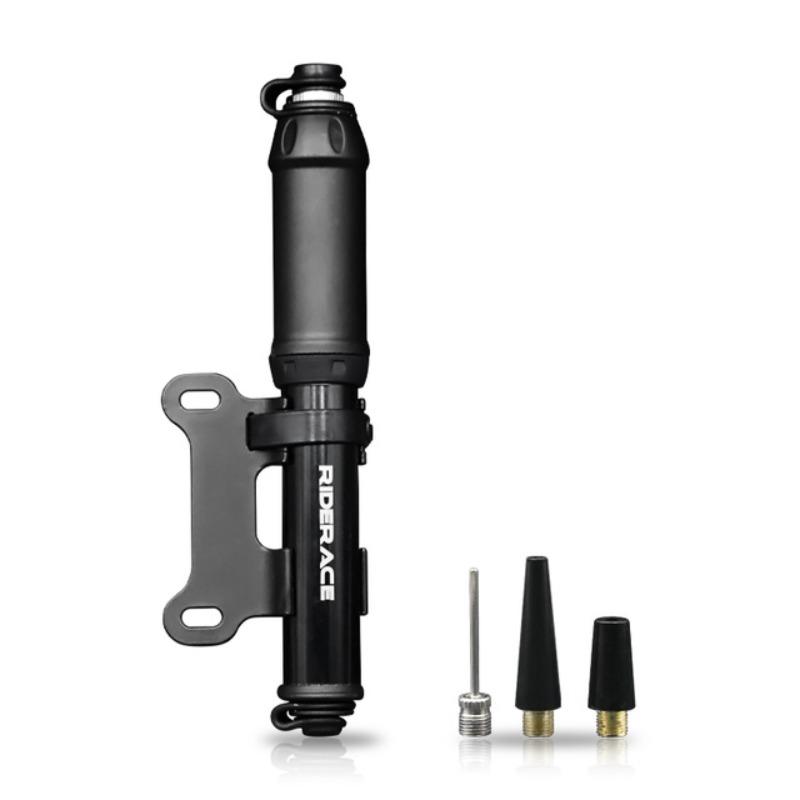 1PC Black Portable Bicycle Mini Aluminium Pump Motorcycle Electric Bicycle Accessories Outdoor Sports Small Inflator with Hose Bicycle Pump