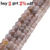 1 Strang/Lot 4 6 8 10 12 mm Schwarzer Naturstein Perlen Achate Yoga Spacer Runde Perlen für Schmuckherstellung DIY Halsketten Armbänder