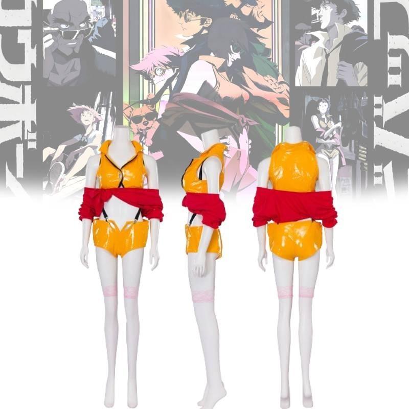 Costume de Faye Valentine Cowboy Bebop en polyester pour des expériences de cosplay détaillées