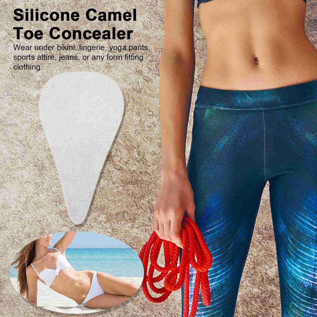 Silicone Toe Concealer Reusable Adhesive for Women Leggings Swimwear Waterproof Cover Pad