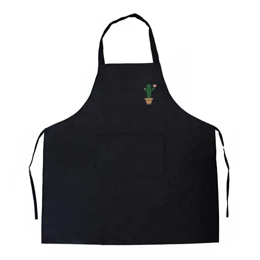 1pcs Kitchen Oil Resistant Apron Cute Cactus Household Aprons Women Men Waterproof Gardening Baking Apron Kitchen Accessories