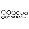 300 PCS Rubber O Ring Assortment Set with SAE Sizes for Air Gas and Hydraulic Connection Sealing and Plastic Storage Box