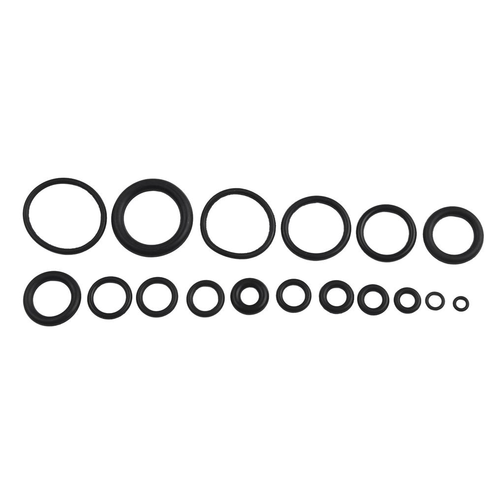 Jeu d'assortiment de 300 joints toriques en caoutchouc avec tailles SAE pour étanchéité de connexion air, gaz et hydraulique et boîte de rangement en plastique