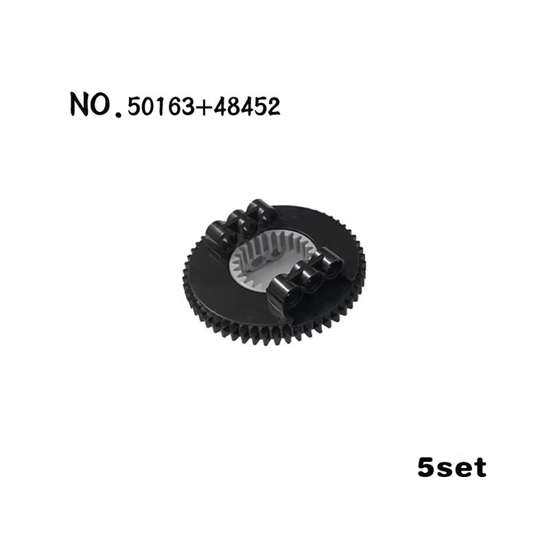 MOC Technical Gear Axle Bricks Parts Worm Rack Conector Train Car Crane Model Technical CROSS Axle Building Blocks Bricks Toys