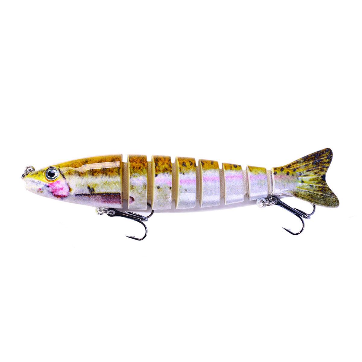 

Многоцелевой сегментный воблеры Swimbait Pike Wobblers 12.8 см-18 г рыболовная приманка Isca Artificia для приманки Bass Pike