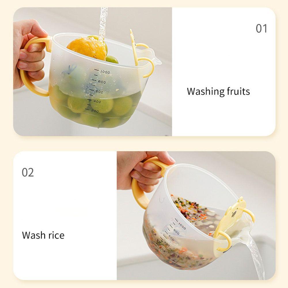 Equipped with Filter Plate Strainer Bowl Built-in Filter Plate Whisking Bowl  Bakery