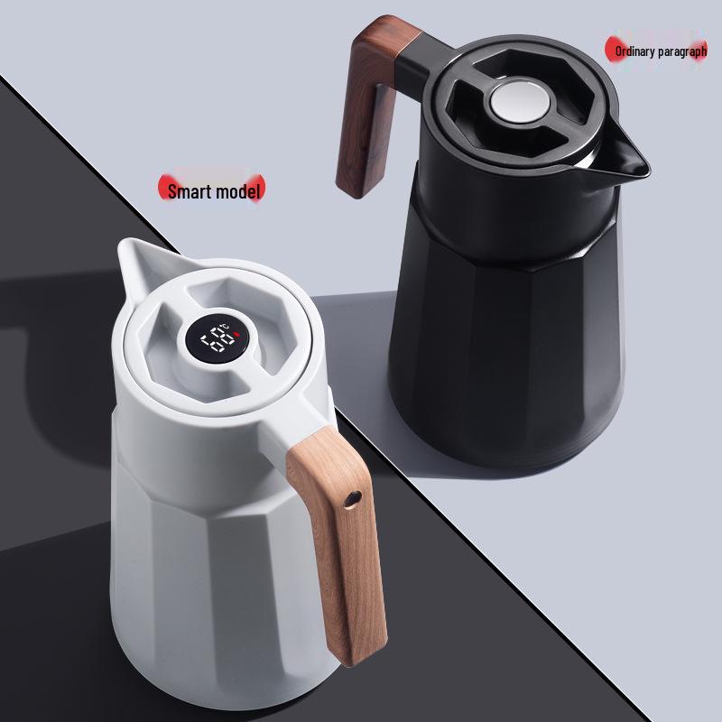 European Style Large Capacity Insulated Smart Thermos Flask - Perfect for Home, Coffee, and Office Use