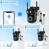 LS VISION 8MP 4K PTZ IP kamera s duálním objektivem a duálním displejem 4MP HD 4x digitální zoom automatické sledování bezdrátová venkovní dohledová kamera P6SLTIE