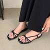 Moda Moda Nodo a Farfalla Sandali Zeppa Donna Scarpe Slip-On Scarpe con Cinturino Sandali con Tacco Donna Scarpe Donna