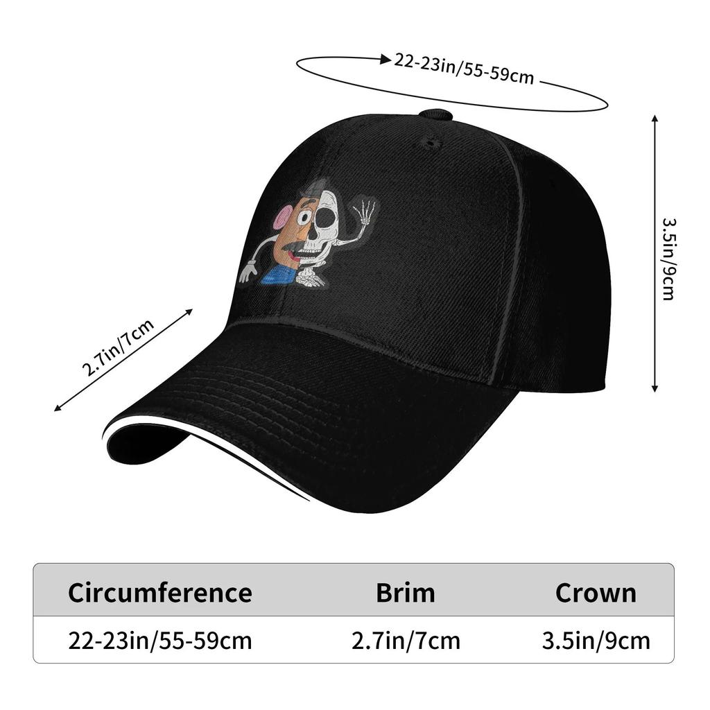 Mr Potato Head Baseball Cap Women Unisex Design Hip Hop Hats Spring Stylish Running Hippie Sun Visor Baseball Caps
