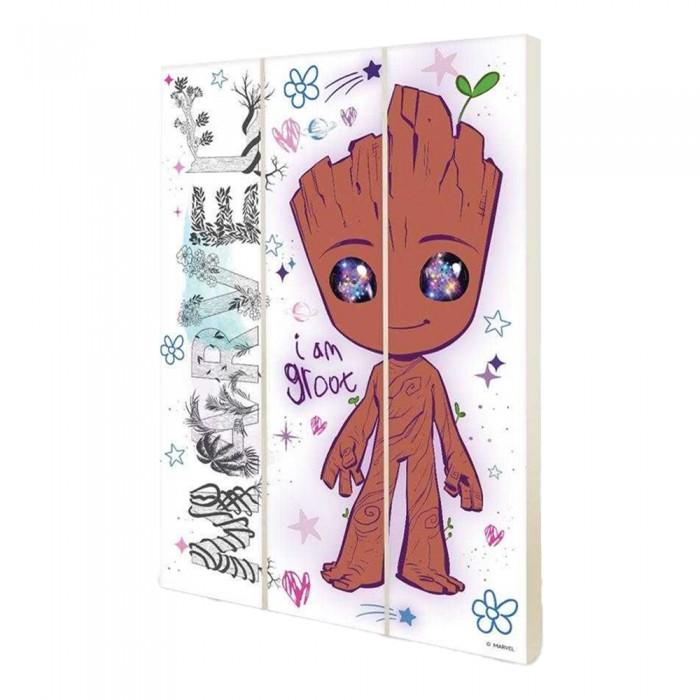 Marvel Groot Galaxy Eyes - Patricia Wood Print