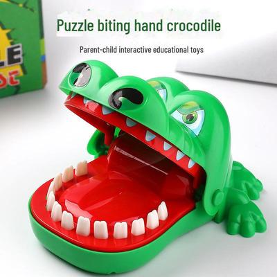 Fingerspielzeug mit Krokodilbeißer: Großes „Hard Row“-Spiel für die Eltern-Kind-Bindung, lehrreich und unterhaltsam für Kinder.
