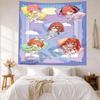 Quintessential Quintuplets Wall Decor Tapestry Art For Pet Memorial Birthdaywedding Party Backdrop Family Gift