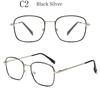 Square Metal Photochromic Anti Radiation Eyeglass For Woman Men Photochromic Sunglasses Anti Blue Light Eye Protection Glasses
