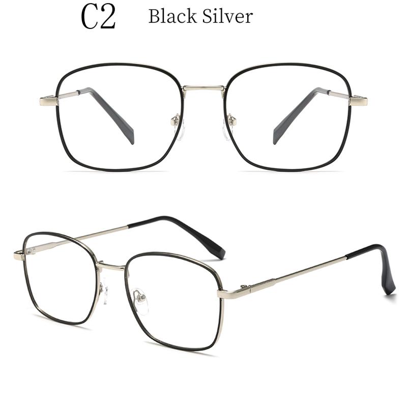 Square Metal Photochromic Anti Radiation Eyeglass For Woman Men Photochromic Sunglasses Anti Blue Light Eye Protection Glasses