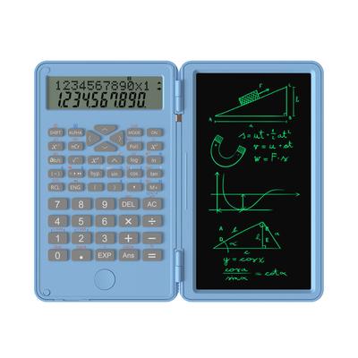 Scientific Calculator with Erasable Writing Board 240 Functions 2 Line LCD Display Foldable
