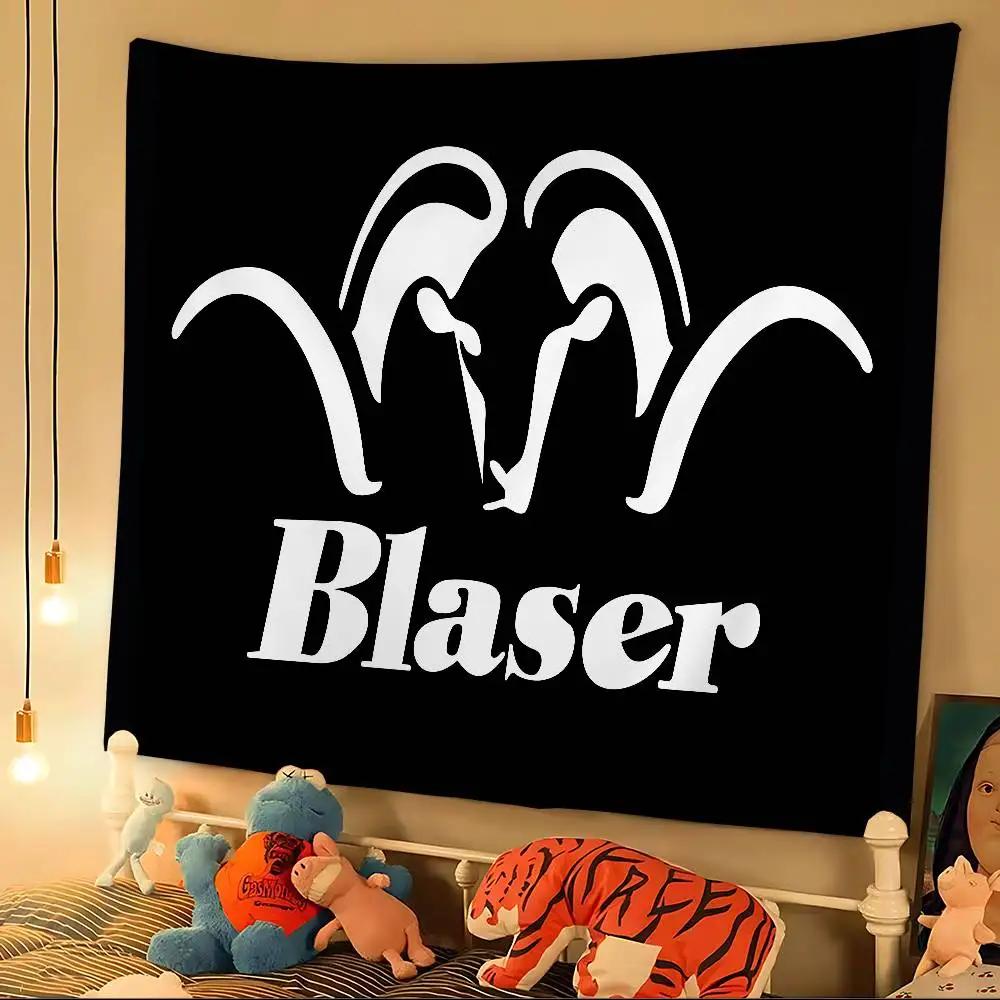 Blaser Logo Tapestry Art Printing Japanese Wall Tapestry Anime Wall Hanging Home Decor