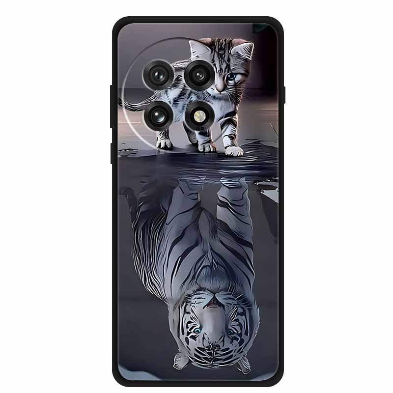 For OnePlus 13R 5G Case Cute Animal Printing Silicone Soft Bumper Covers for Oneplus 13R 1+13 R TPU Coques Phone Cases Back Capa