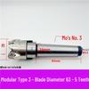 MFWN90 High-Speed Hexagonal Heavy Cutting Milling Cutter with Double-Sided Insert, Morse Taper 4 Turret R8