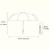 Parapluie pliant automatique Un tracteur vert dans un champ coloré. Conception pliable portable, accessoire d'extérieur décontracté, pour tous