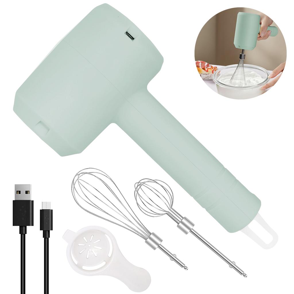 1Pcs Electric Whisk Stirrer Milk Frother Food Processor Portable 3-Speed Whisk Cake Baking Kitchen Tools