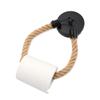 Uchwyty na papier toaletowy Retro Hemp Rope bez dziurkowania, montowane na ścianie, dekoracja łazienki, uchwyt na chusteczki, akcesoria do przechowywania w łazience