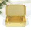 6Pcs Flip Top Storage Box Sturdy Tinplate Jewelry Box for Rings Earrings Small Treasures Gift Tin with Lid Tinplate Can