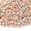 200 Stück gemischte Farben 6 mm CCB Charm Spacer Wheel Bead Oval Flat Round Loose Beads Gold Silver For DIY Jewelry Making Accessories