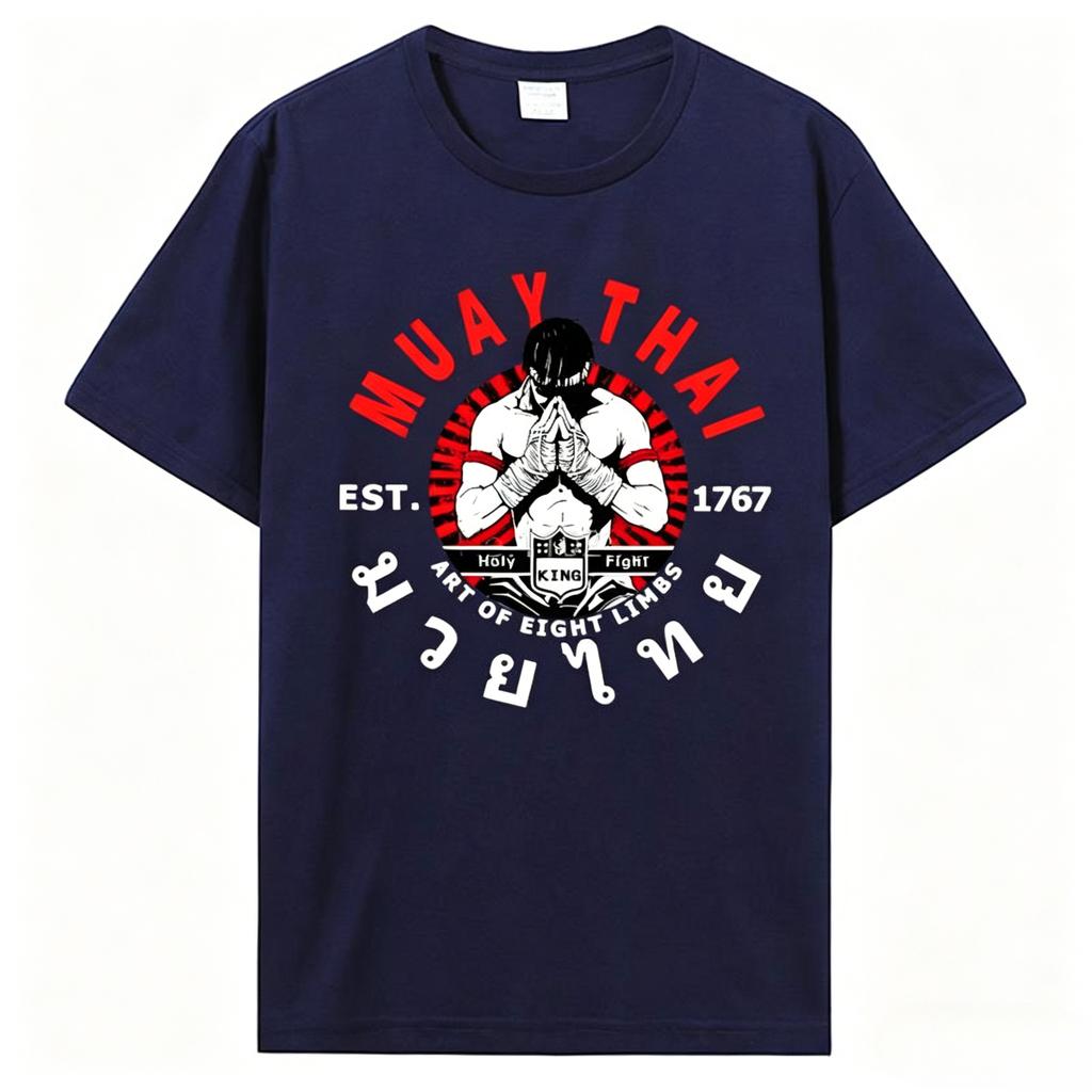 Summer Unisex Fashion Cotton T Shirt Cool Muay Thai Tshirt Unisex Wai Kru Thailand Unisex Women Casual T Shirt Harajuku 2026 New Tops