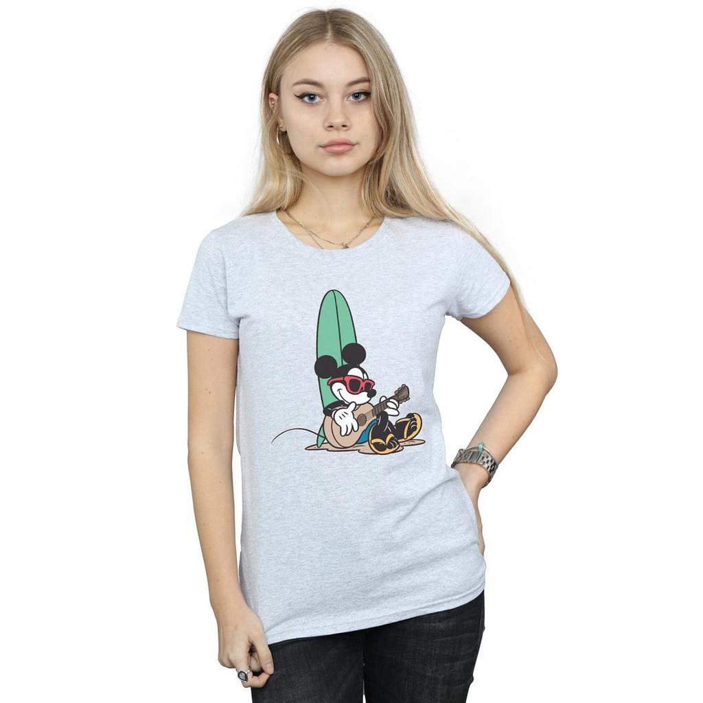 Disney Baumwoll-T-Shirt „Surf and Chill“ für Damen