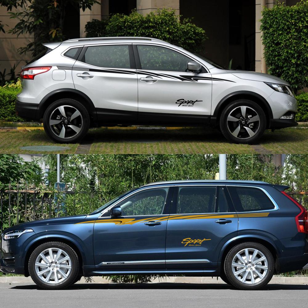 Car Stickers For Qashqai Prado CRV Sportage Mokka Tucson KX5 Tiguan Duster CX-5 SUV Motor Sport Decal Auto Tuning