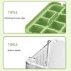Ice Cube Mold with Lid And Storage Box One-Press Easy-Release Double Layer Ice Tray with Scoop BPA-Free Food Grade Ice Maker for Cocktails Whiskey