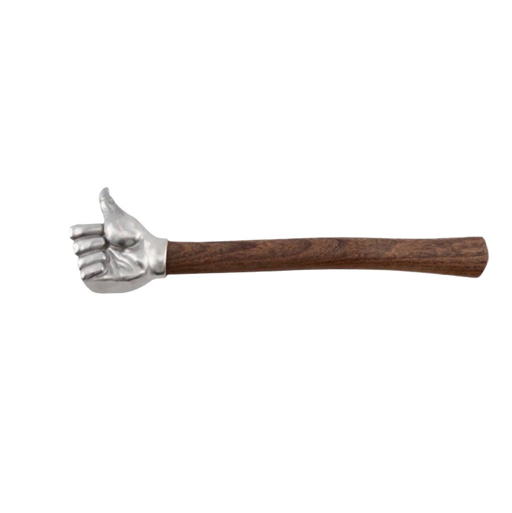 Compact Wood-Handled Machinist Hammer for Electricians and Household Use