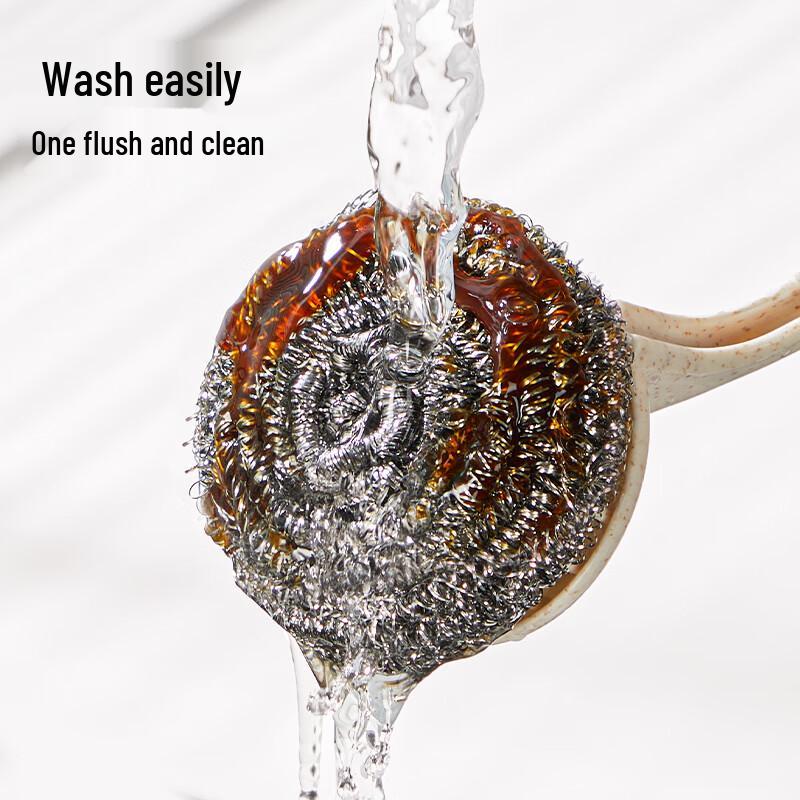 Mayflower Stainless Steel Pot Scrubber Set with Long Handle