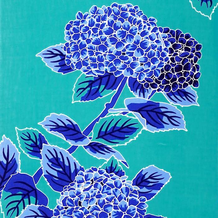 Anbo Dyeing Hand Towel Hydrangea with Authentic Dyed Cotton Made in 35cm x 100cm "Blue-Green Blue-and-White Painting" 100% Tokuoka, Japan,