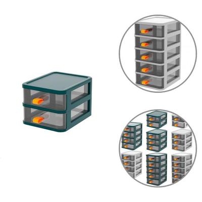 High Quality Desktop Plastic Multi-layer Organization Cabinet Multi-layer Easy Pull Storage Container