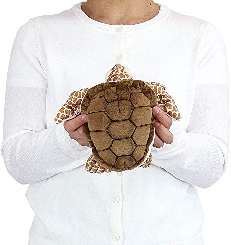 Colorata Loggerhead Sea Turtle Plush Toy (S Size/Soft Touch) Realistic Turtle Marine Animal Toy Doll Gift Present Birthday (Twice Checked) / Christmas