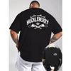 New Summer Men's Casual Short-Sleeve T-Shirt with Ribbed Crew Neck, Refreshing and Comfortable, Western Cowboy Style Print for Outdoor Activities
