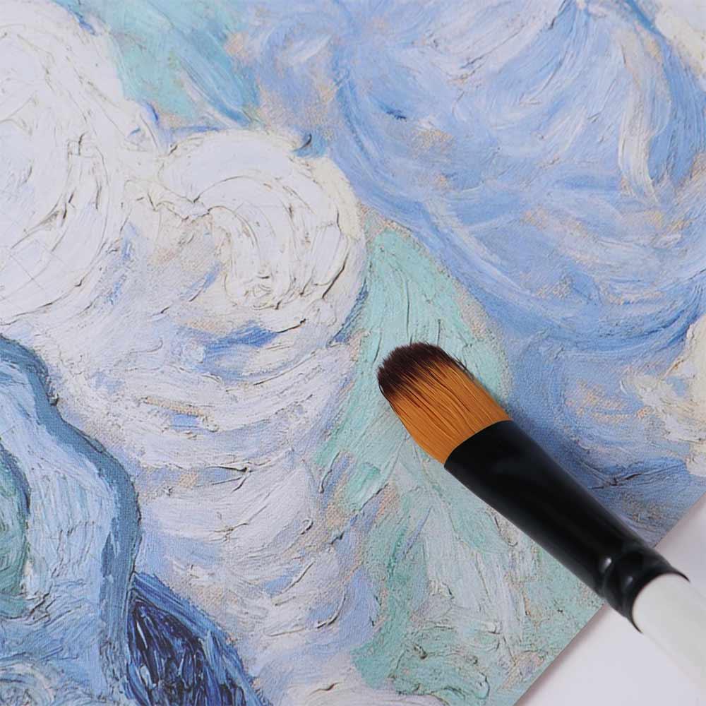 Wooden Handle Watercolor Brush Practical Acrylic and Oil Brushes  Paint Brush