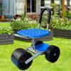 Garten Sitzwagen Garten Rollarbeitsplatz Höhenverstellbarer Gartenstuhl 360 Grad Drehbar Arbeitssparend für Bauernhof Outdoor Camp