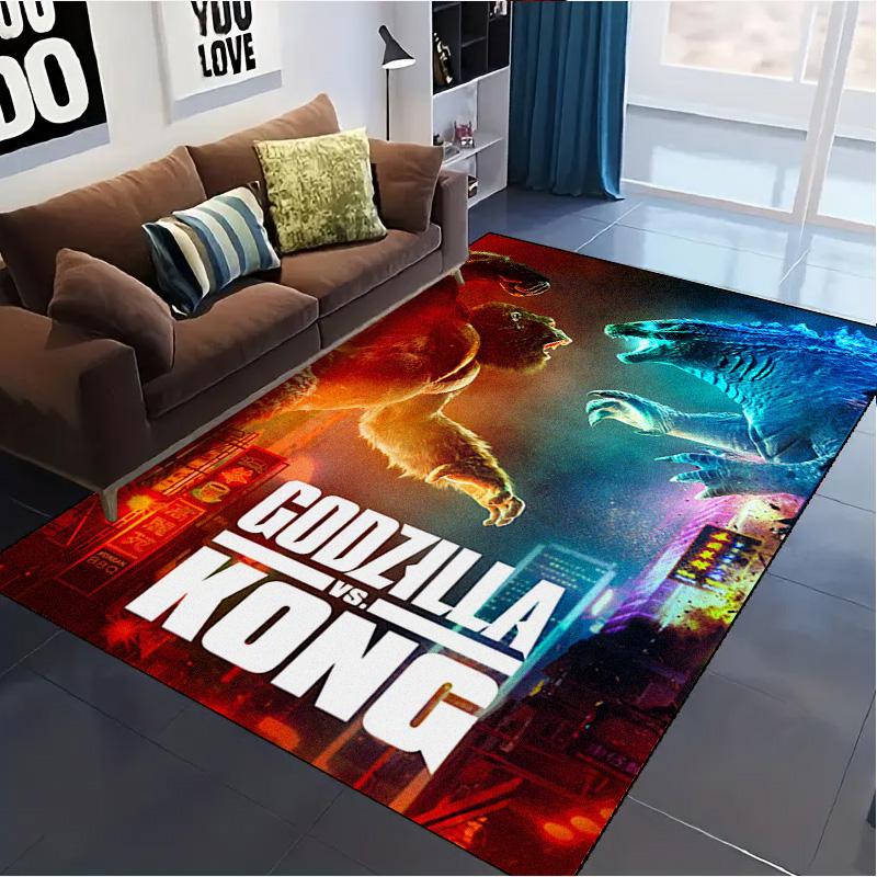 Super Kong Kobercový kobereček do obývacího pokoje, ložnice, domácnosti, dekorace pohovky, protiskluzová podložka pro děti