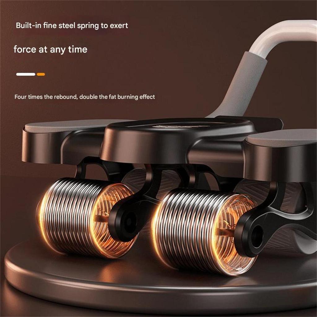New Weight-bearing Abdominal Wheel Automatic Rebound Men and Women's Abdominal Wheel Fitness Equipment Artifact Sports Home Abdo
