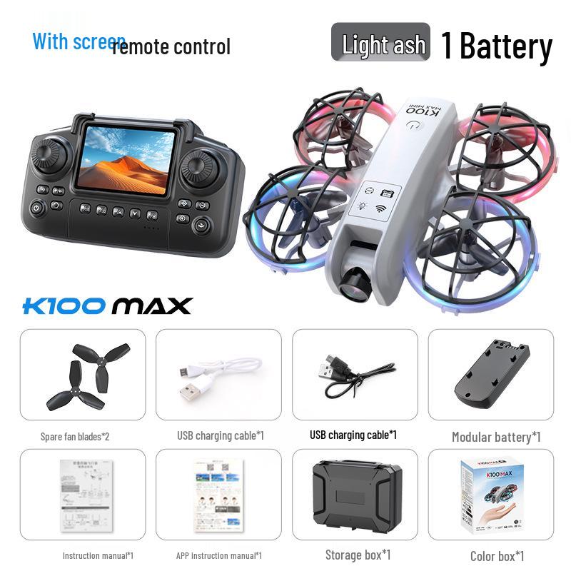 K100max GT3 Drone: Mini Dual-Camera Quadcopter with Optical Flow & Full Protection for Aerial Photography.