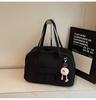 School bag niche light travel bag large capacity leisure Korean fitness bag solid color versatile backpack simple commuter tote bag