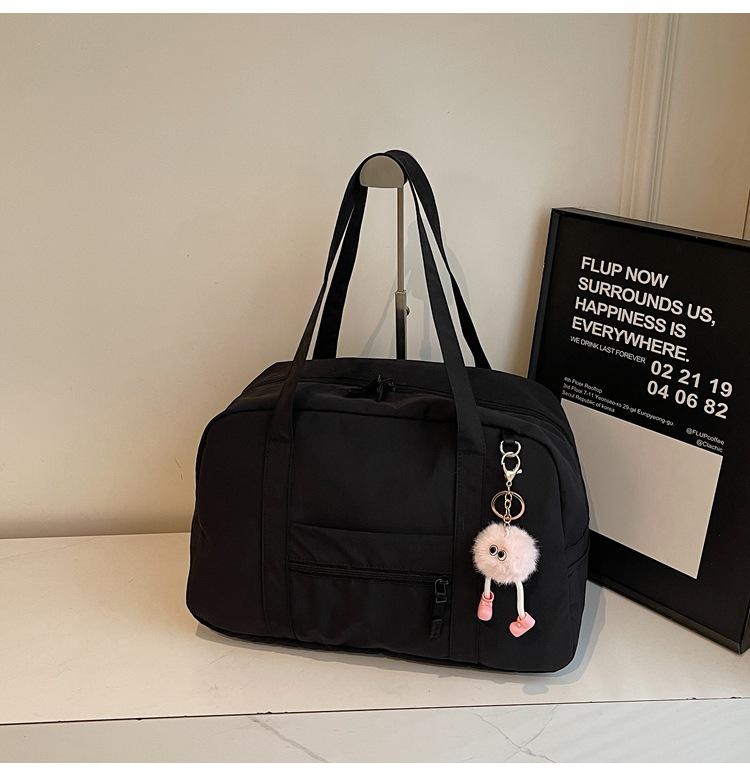 School bag niche light travel bag large capacity leisure Korean fitness bag solid color versatile backpack simple commuter tote bag
